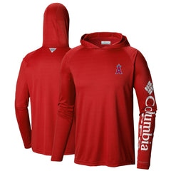 Los Angeles Angels Columbia Terminal Tackle Long Sleeve Hoodie T-Shirt | MLB Sale