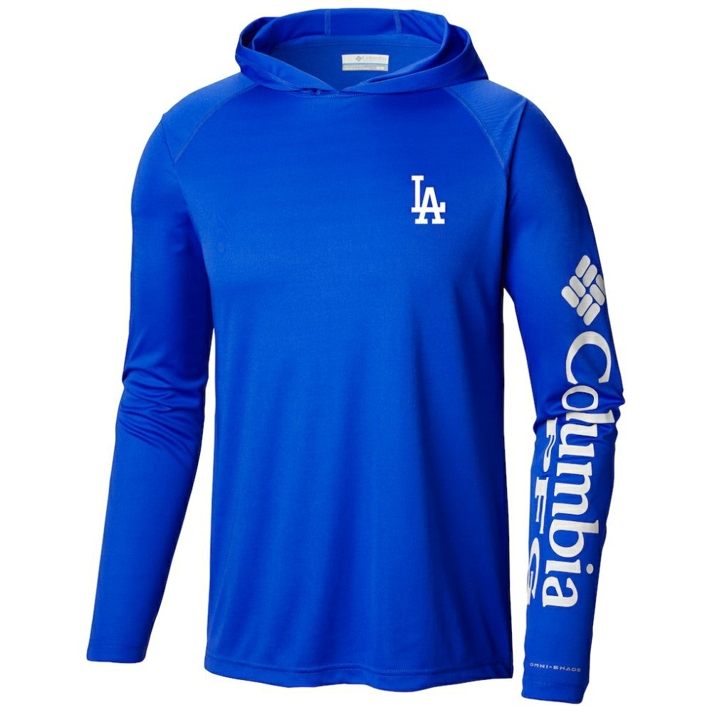 Los Angeles Dodgers Columbia Terminal Tackle Long Sleeve Hoodie T-Shirt | MLB Sale