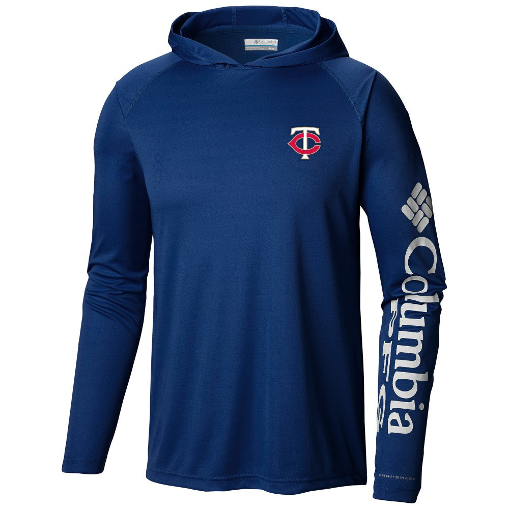 Minnesota Twins Columbia Terminal Tackle Long Sleeve Hoodie T-Shirt | MLB On Sale