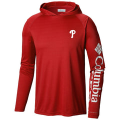 Philadelphia Phillies Columbia Terminal Tackle Long Sleeve Hoodie T-Shirt | MLB Shop