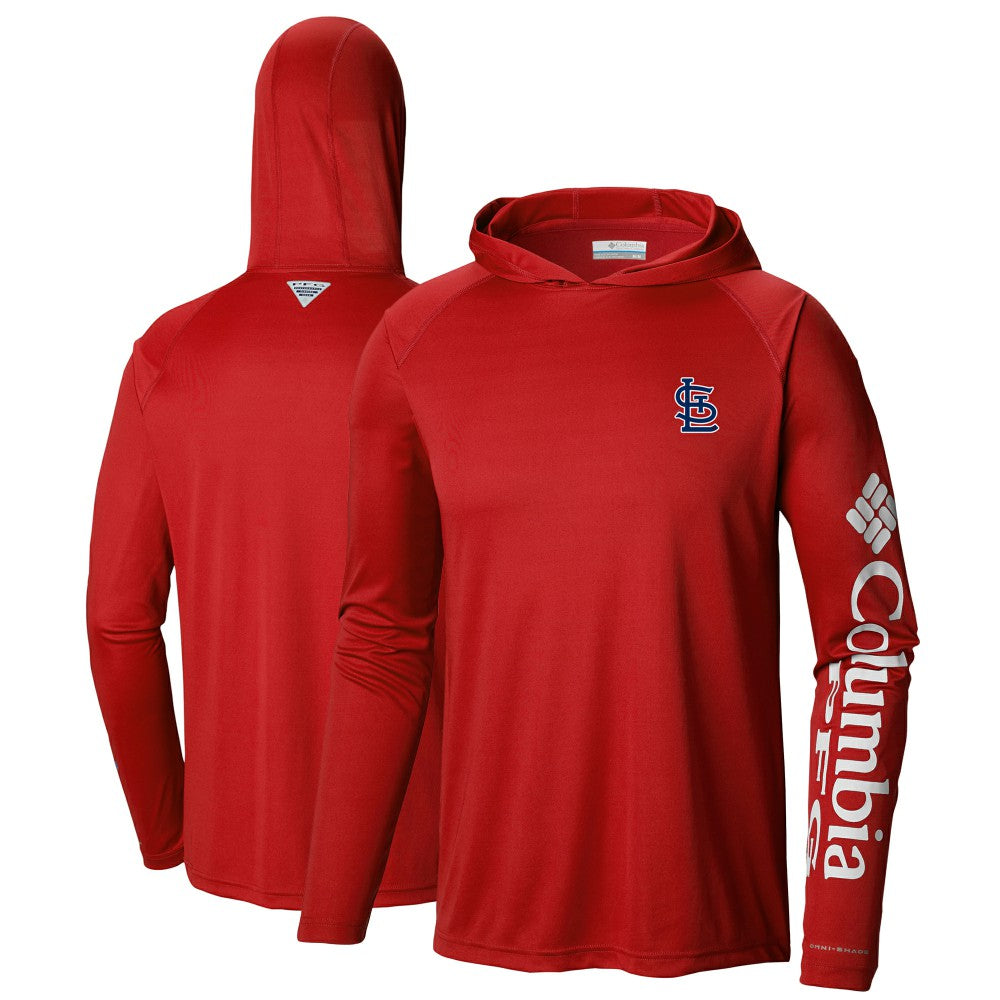St. Louis Cardinals Columbia Terminal Tackle Long Sleeve Hoodie T-Shirt | MLB For sale