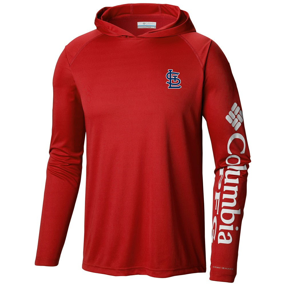St. Louis Cardinals Columbia Terminal Tackle Long Sleeve Hoodie T-Shirt | MLB For sale