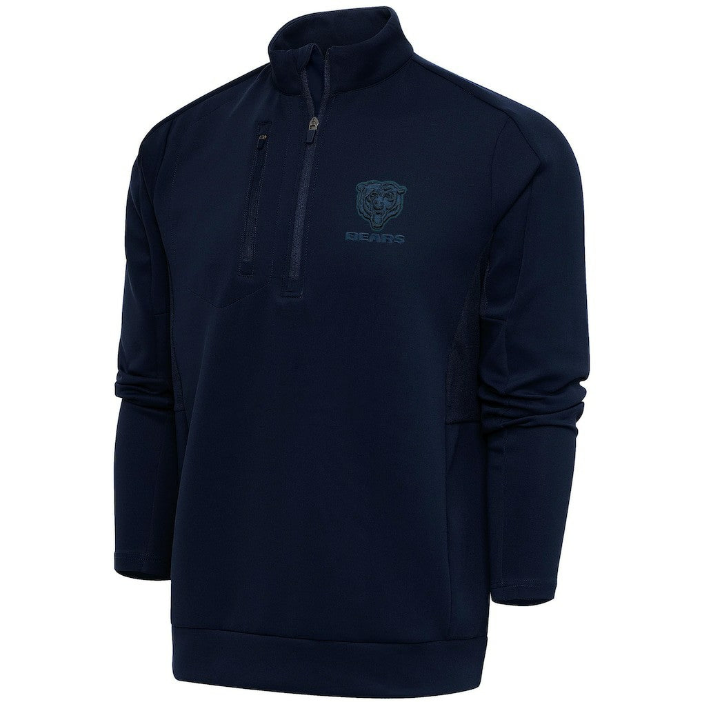 Chicago Bears  Antigua Tonal Logo Generation Quarter-Zip Pullover Top