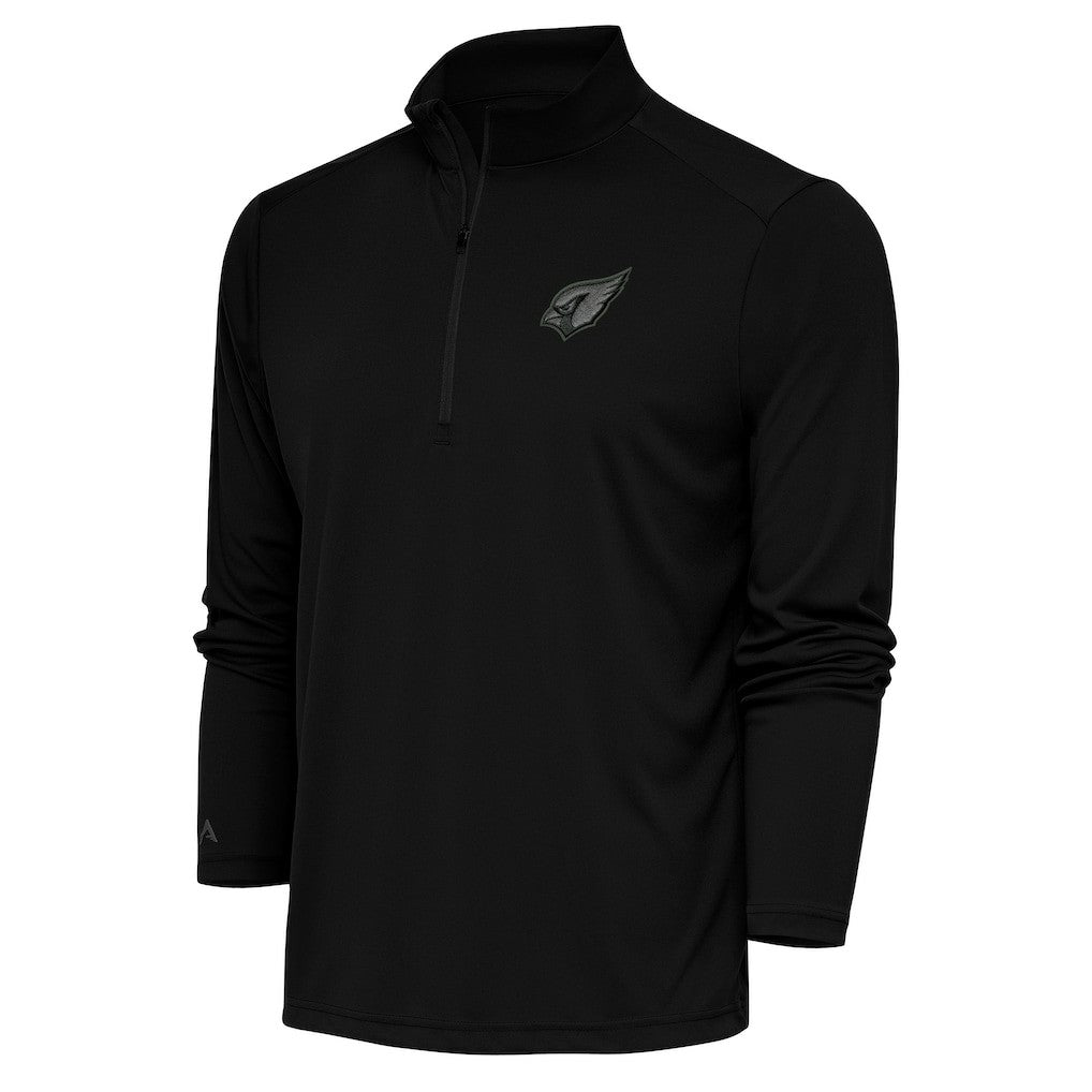 Arizona Cardinals  Antigua Tonal Logo Tribute Quarter-Zip Pullover Top