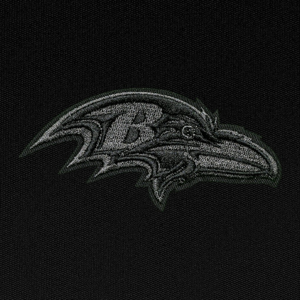 Baltimore Ravens  Antigua Tonal Logo Tribute Quarter-Zip Pullover Top
