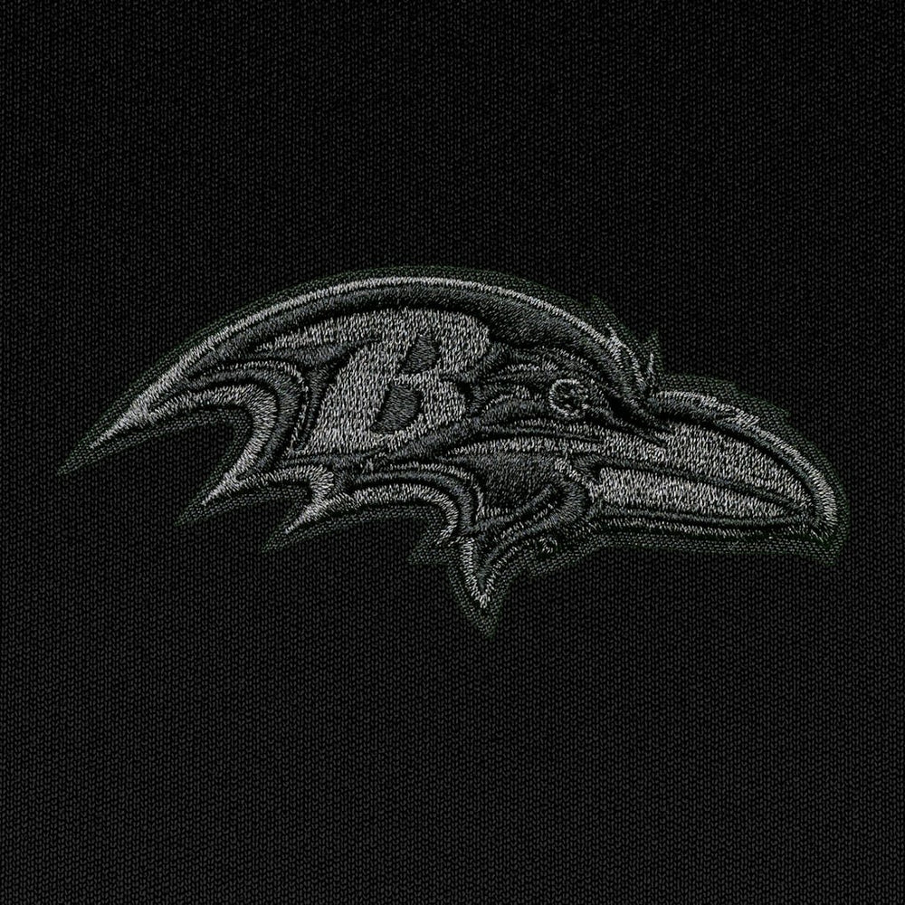 Baltimore Ravens  Antigua Tonal Logo Tribute Quarter-Zip Pullover Top