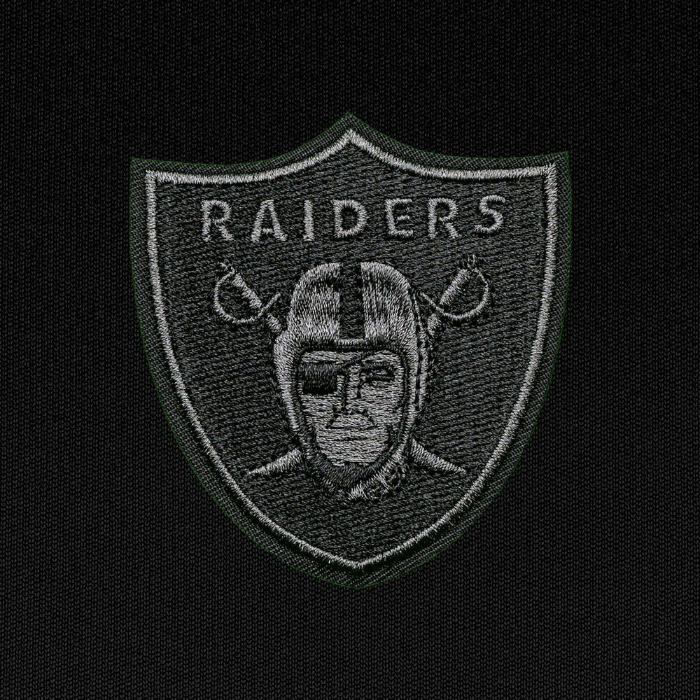 Las Vegas Raiders  Antigua Tonal Logo Tribute Quarter-Zip Pullover Top