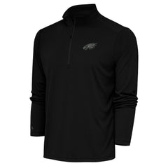 Philadelphia Eagles  Antigua Tonal Logo Tribute Quarter-Zip Pullover Top