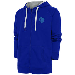 Los Angeles Rams  Antigua Tonal Logo Victory Full-Zip Hoodie