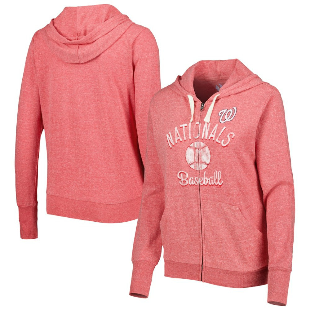 Washington Nationals Touch Women's Training Camp Tri-Blend Lightweight Full-Zip Hoodie | MLB US