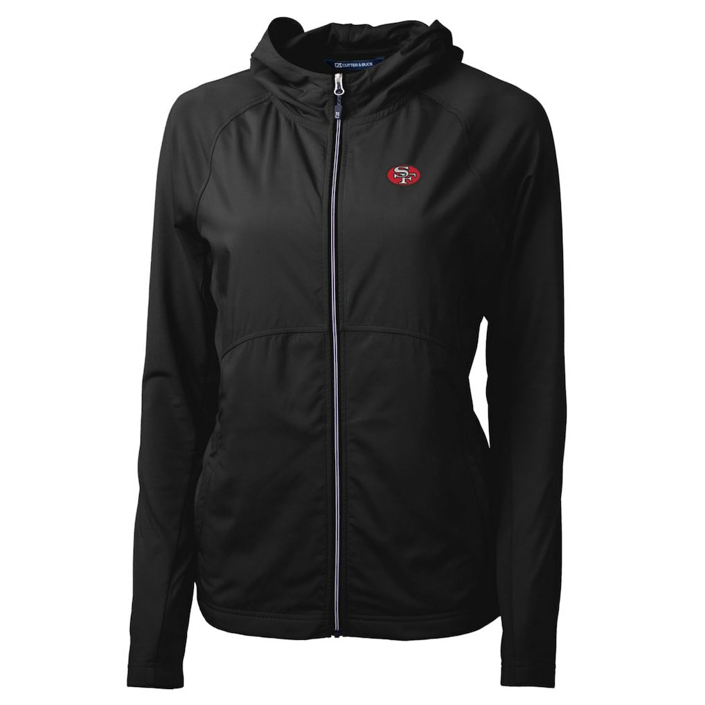 San Francisco 49ers  Cutter & Buck Women's Throwback Logo Adapt Eco Knit Hybrid Recycled Full-Zip Hoodie