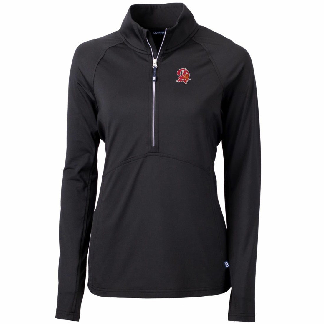 Tampa Bay Buccaneers  Cutter & Buck Women's Throwback Logo Adapt Eco Knit Stretch Recycled Half-Zip Pullover Top