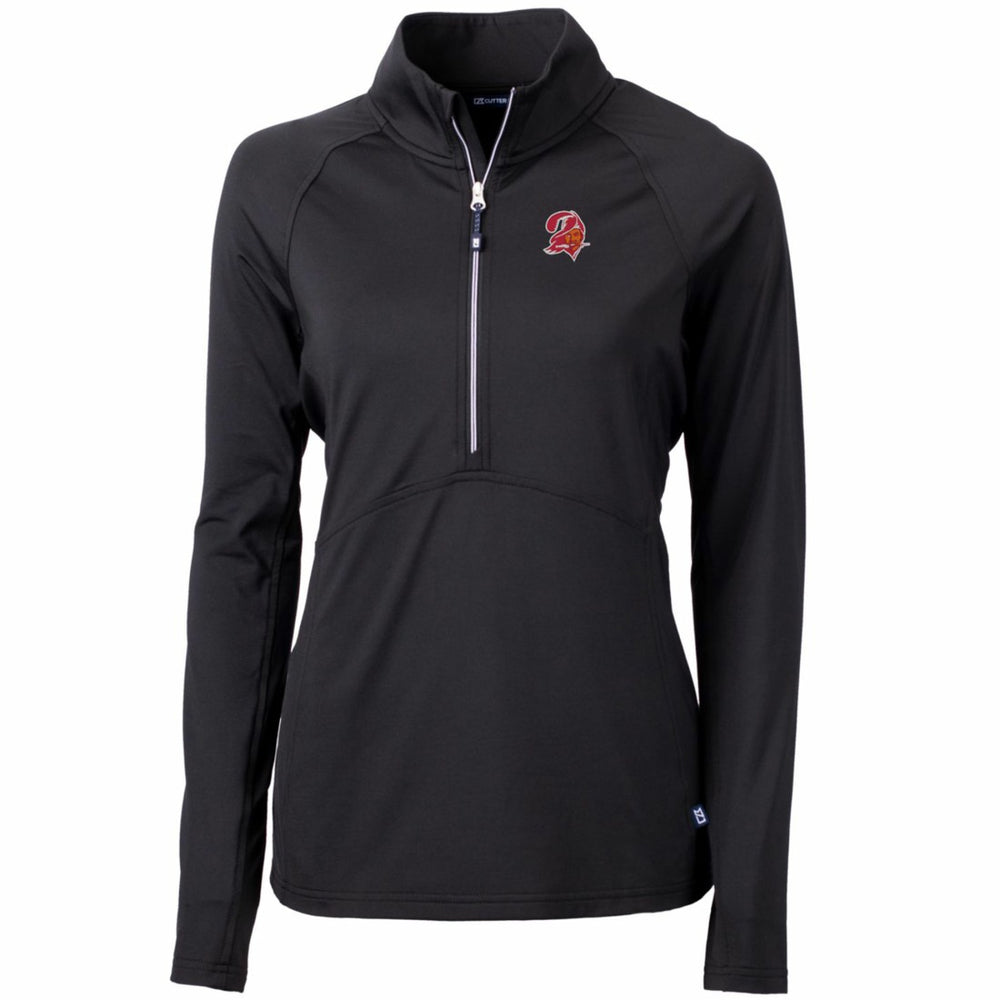 Tampa Bay Buccaneers  Cutter & Buck Women's Throwback Logo Adapt Eco Knit Stretch Recycled Half-Zip Pullover Top