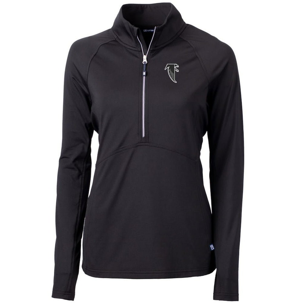 Atlanta Falcons  Cutter & Buck Women's Throwback Logo Adapt Eco Knit Stretch Recycled Half-Zip Pullover Top