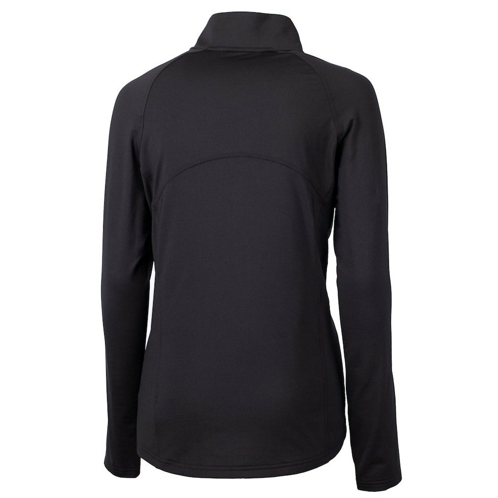 Cleveland Browns  Cutter & Buck Women's Throwback Logo Adapt Eco Knit Stretch Recycled Half-Zip Pullover Top