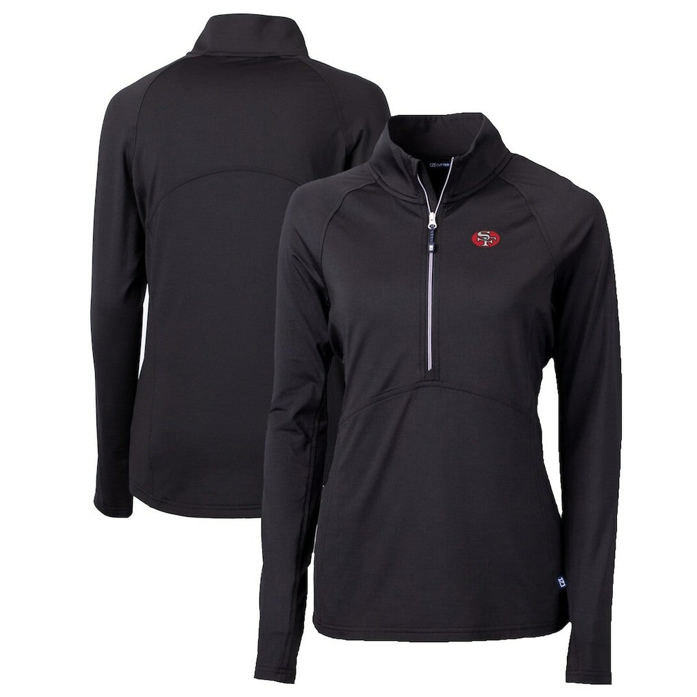 San Francisco 49ers  Cutter & Buck Women's Throwback Logo Adapt Eco Knit Stretch Recycled Half-Zip Pullover Top