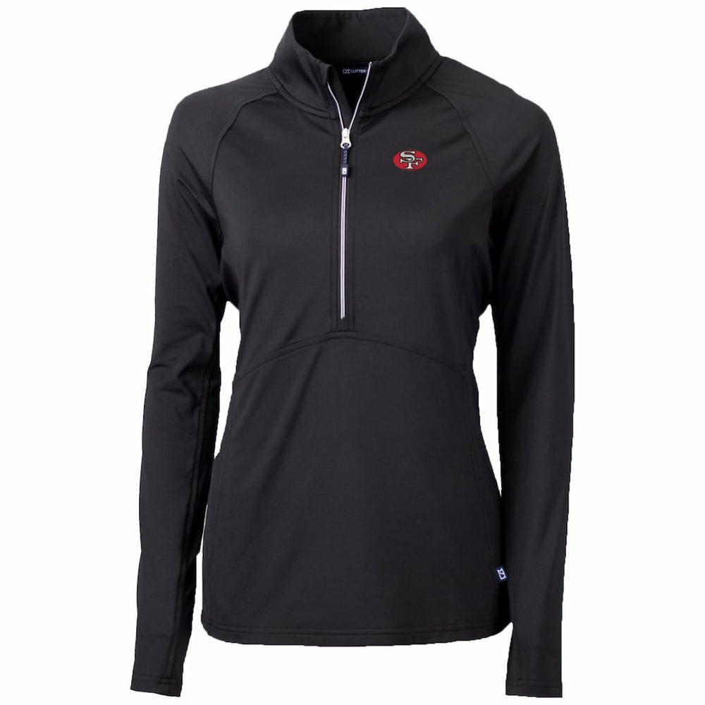 San Francisco 49ers  Cutter & Buck Women's Throwback Logo Adapt Eco Knit Stretch Recycled Half-Zip Pullover Top