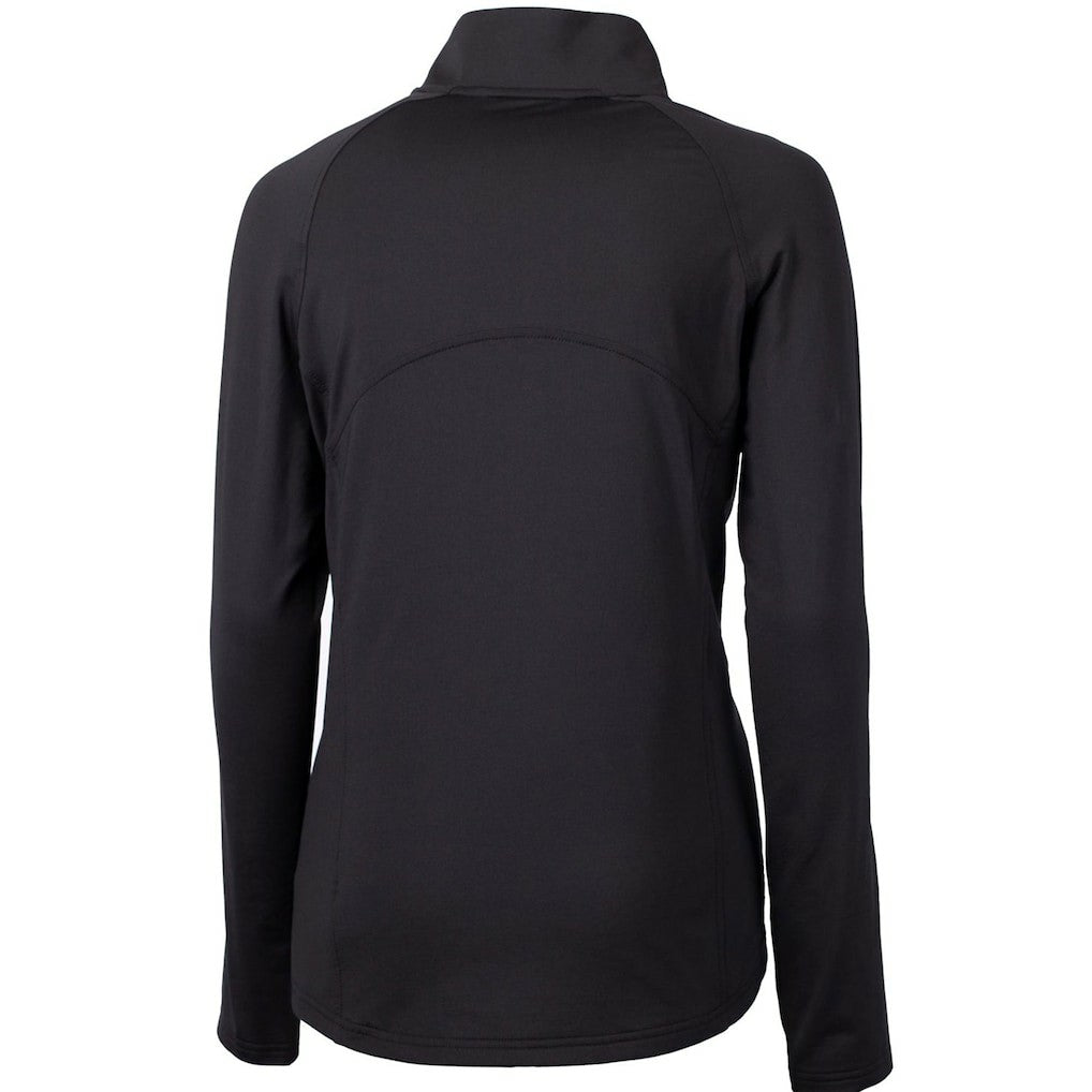 New England Patriots  Cutter & Buck Women's Throwback Logo Adapt Eco Knit Stretch Recycled Half-Zip Pullover Top