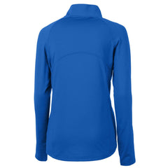 Denver Broncos  Cutter & Buck Women's Throwback Logo Adapt Eco Knit Stretch Recycled Half-Zip Pullover Top