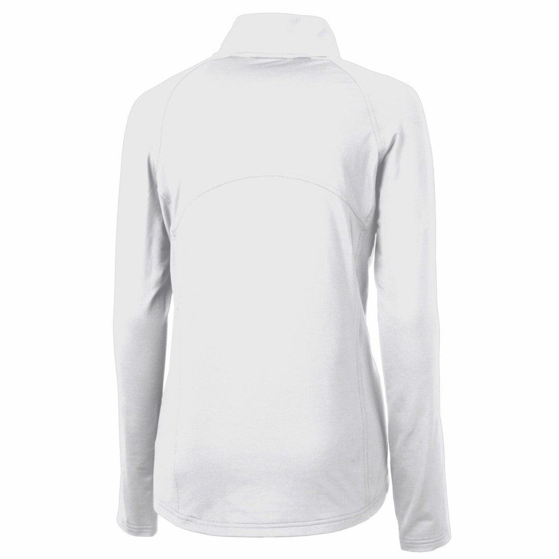 Denver Broncos  Cutter & Buck Women's Throwback Logo Adapt Eco Knit Stretch Recycled Half-Zip Pullover Top