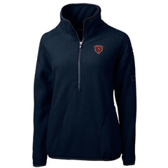 Chicago Bears  Cutter & Buck Women's Throwback Logo Cascade Eco Sherpa Fleece Half-Zip Pullover Jacket