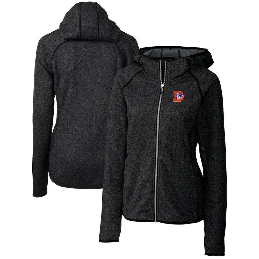 Denver Broncos  Cutter & Buck Women's Throwback Logo Mainsail Full-Zip Jacket