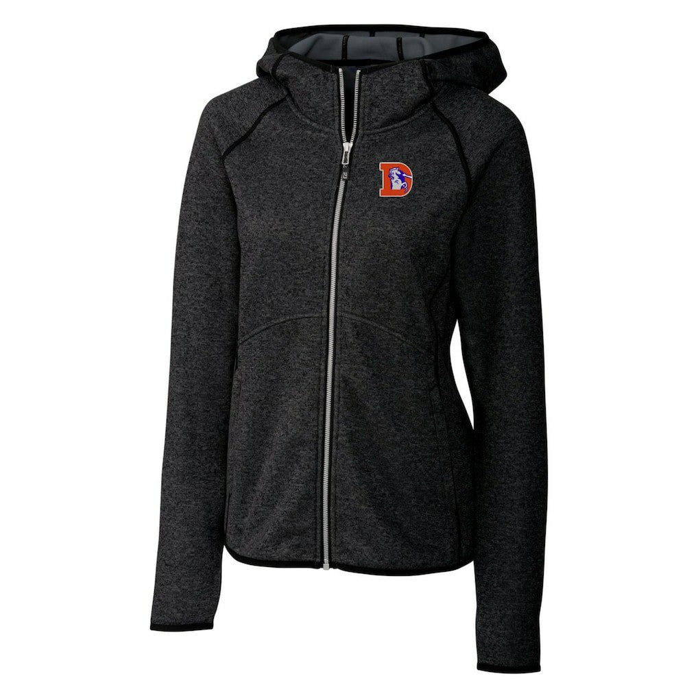Denver Broncos  Cutter & Buck Women's Throwback Logo Mainsail Full-Zip Jacket
