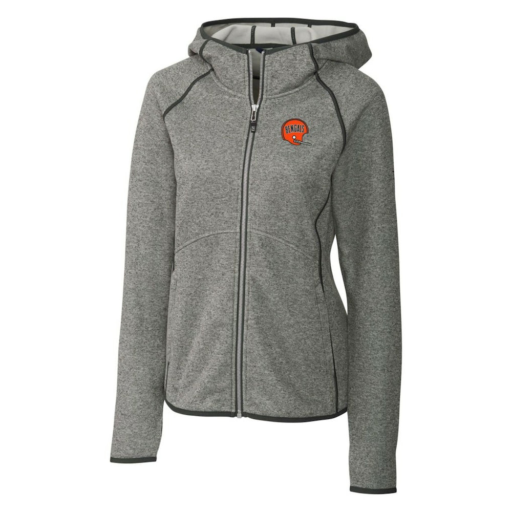 Cincinnati Bengals  Cutter & Buck Women's Throwback Logo Mainsail Full-Zip Jacket