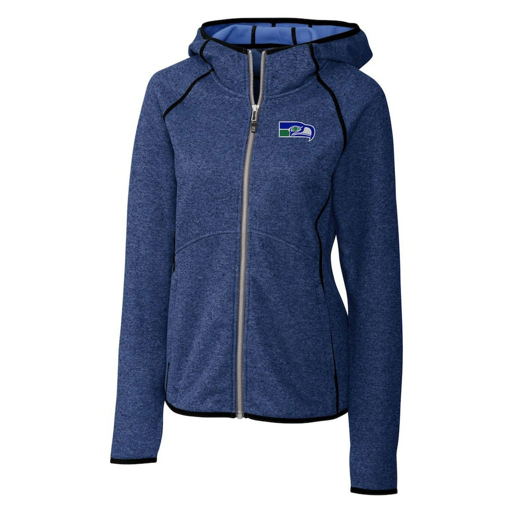 Seattle Seahawks  Cutter & Buck Women's Throwback Logo Mainsail Full-Zip Jacket