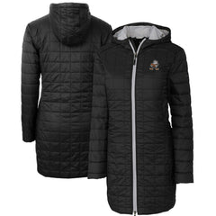 Cleveland Browns  Cutter & Buck Women's Throwback Logo Rainier Primaloft Eco Full-Zip Hoodie Long Coat
