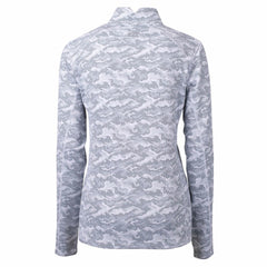 Detroit Lions  Cutter & Buck Women's Throwback Logo Traverse Camo Quarter-Zip Pullover Top