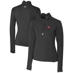 San Francisco 49ers  Cutter & Buck Women's Throwback Logo Traverse Stretch Quarter-Zip Pullover Top