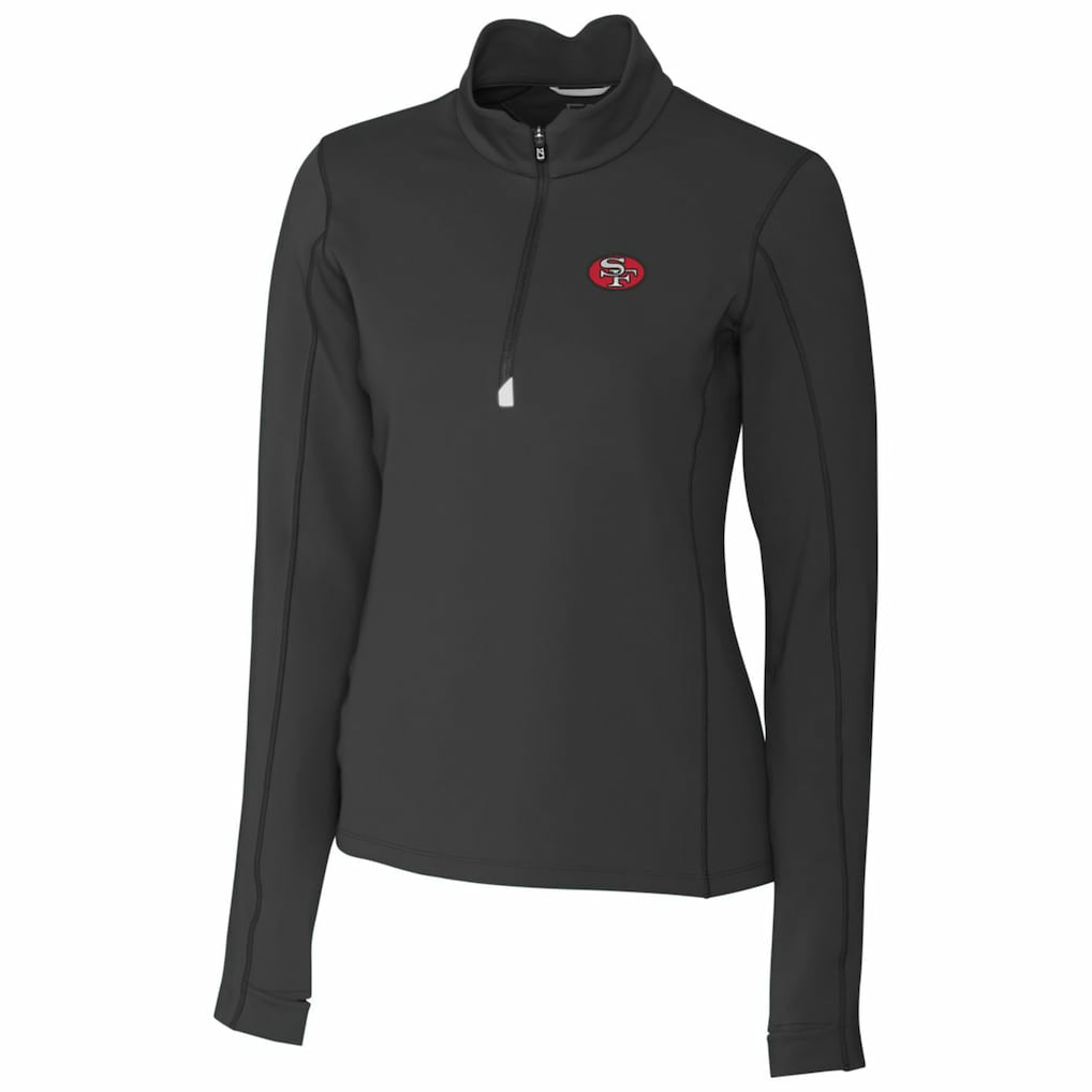 San Francisco 49ers  Cutter & Buck Women's Throwback Logo Traverse Stretch Quarter-Zip Pullover Top