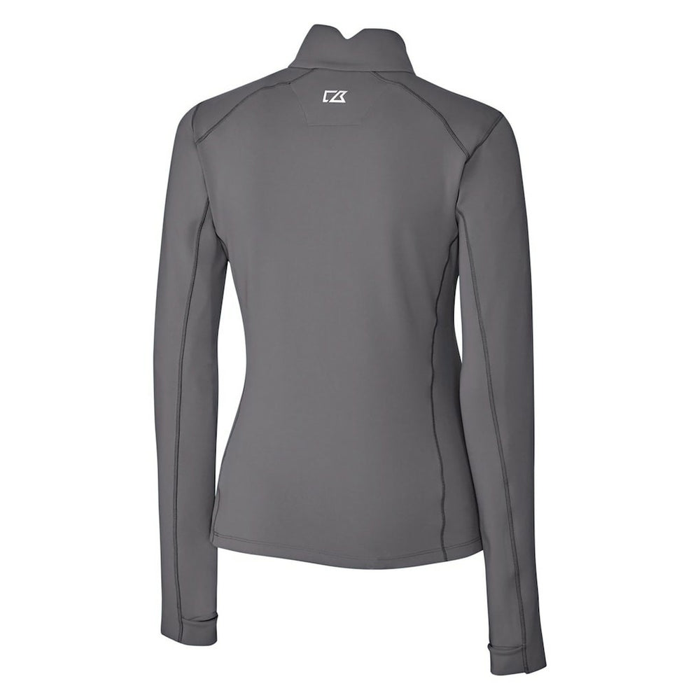 Miami Dolphins  Cutter & Buck Women's Throwback Logo Traverse Stretch Quarter-Zip Pullover Top