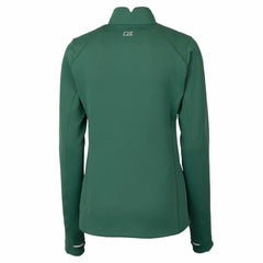 Green Bay Packers  Cutter & Buck Women's Throwback Logo Traverse Stretch Quarter-Zip Pullover Top