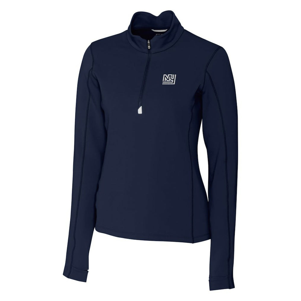 New York Giants  Cutter & Buck Women's Throwback Logo Traverse Stretch Quarter-Zip Pullover Top