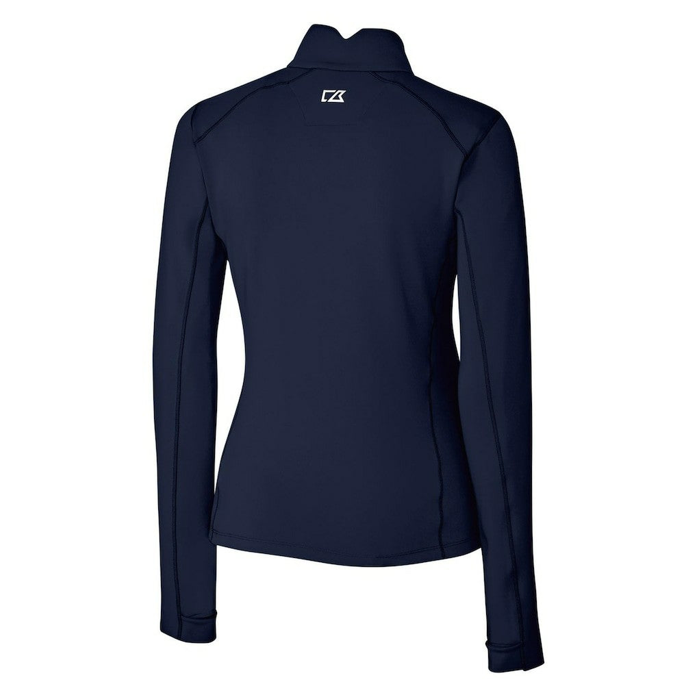 New York Giants  Cutter & Buck Women's Throwback Logo Traverse Stretch Quarter-Zip Pullover Top