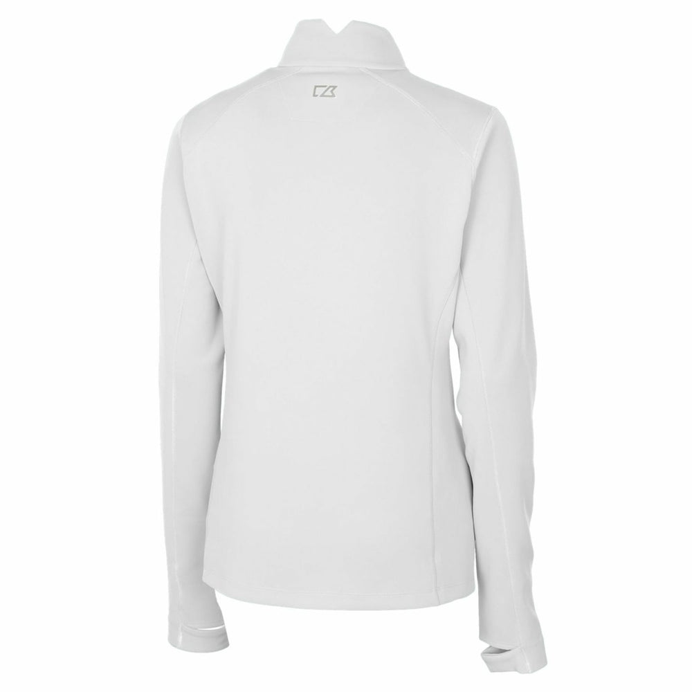 Detroit Lions  Cutter & Buck Women's Throwback Logo Traverse Stretch Quarter-Zip Pullover Top