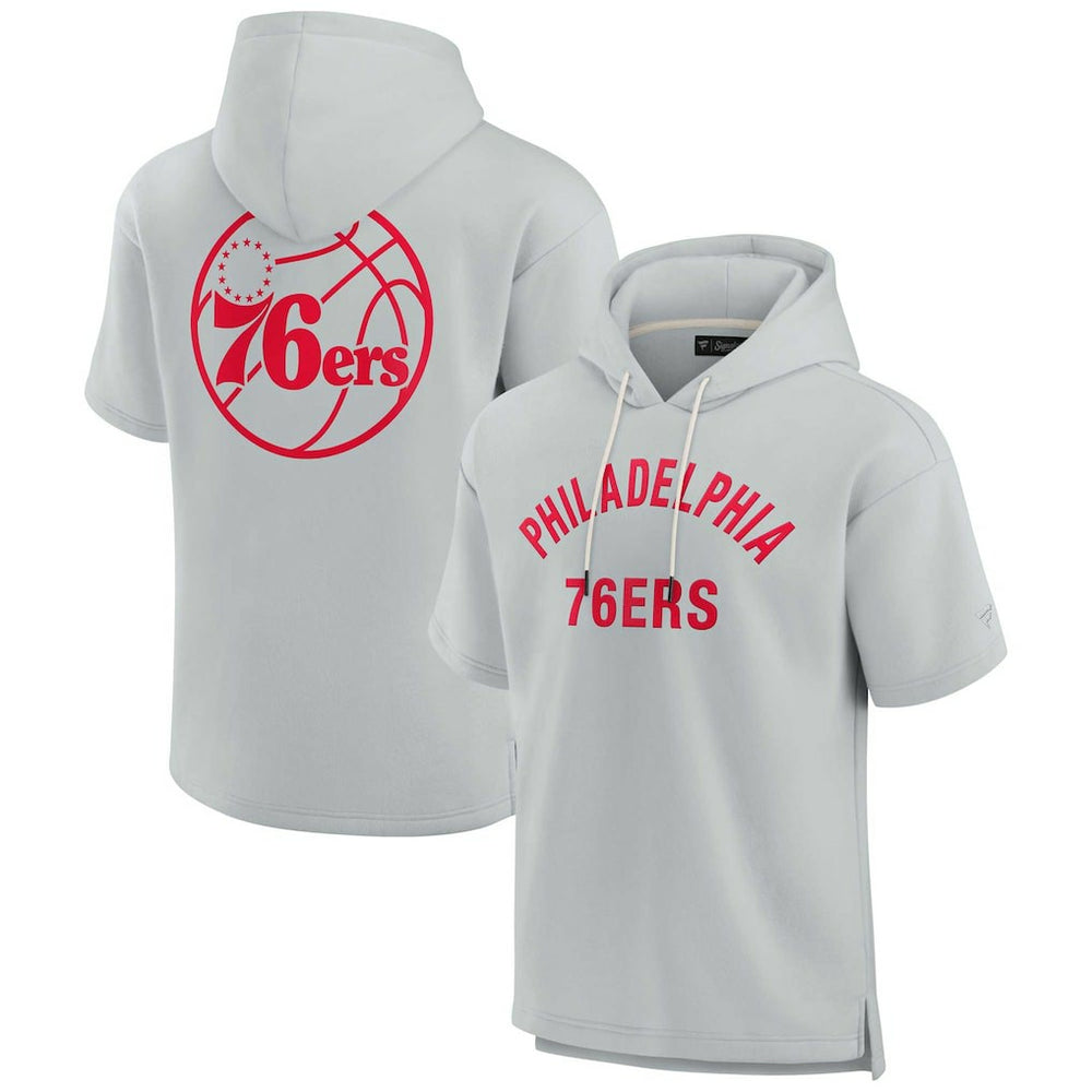 Philadelphia 76ers Unisex Elements Super Soft Fleece Short Sleeve Pullover Hoodie For Sale