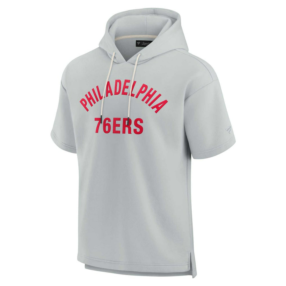 Philadelphia 76ers Unisex Elements Super Soft Fleece Short Sleeve Pullover Hoodie For Sale
