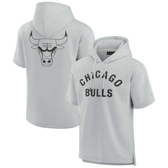 Chicago Bulls Unisex Elements Super Soft Fleece Short Sleeve Pullover Hoodie sale New