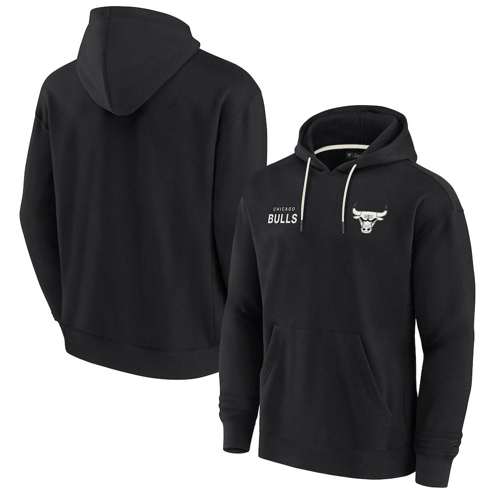 Chicago Bulls Unisex Elements Super Soft Fleece Pullover Hoodie New