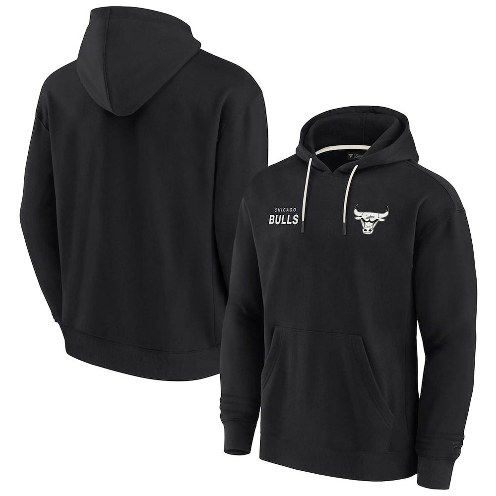 Chicago Bulls Unisex Elements Super Soft Fleece Pullover Hoodie New