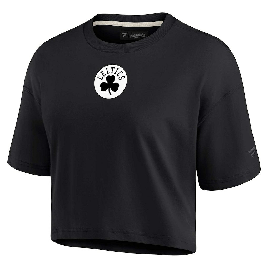 Boston Celtics Women's Elements Super Soft Boxy Cropped T-Shirt On Sale