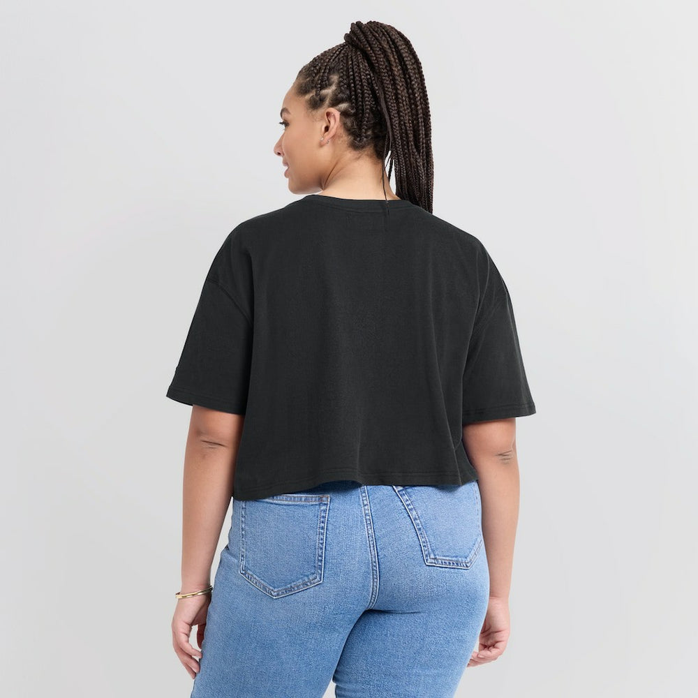 Boston Celtics Women's Elements Super Soft Boxy Cropped T-Shirt On Sale