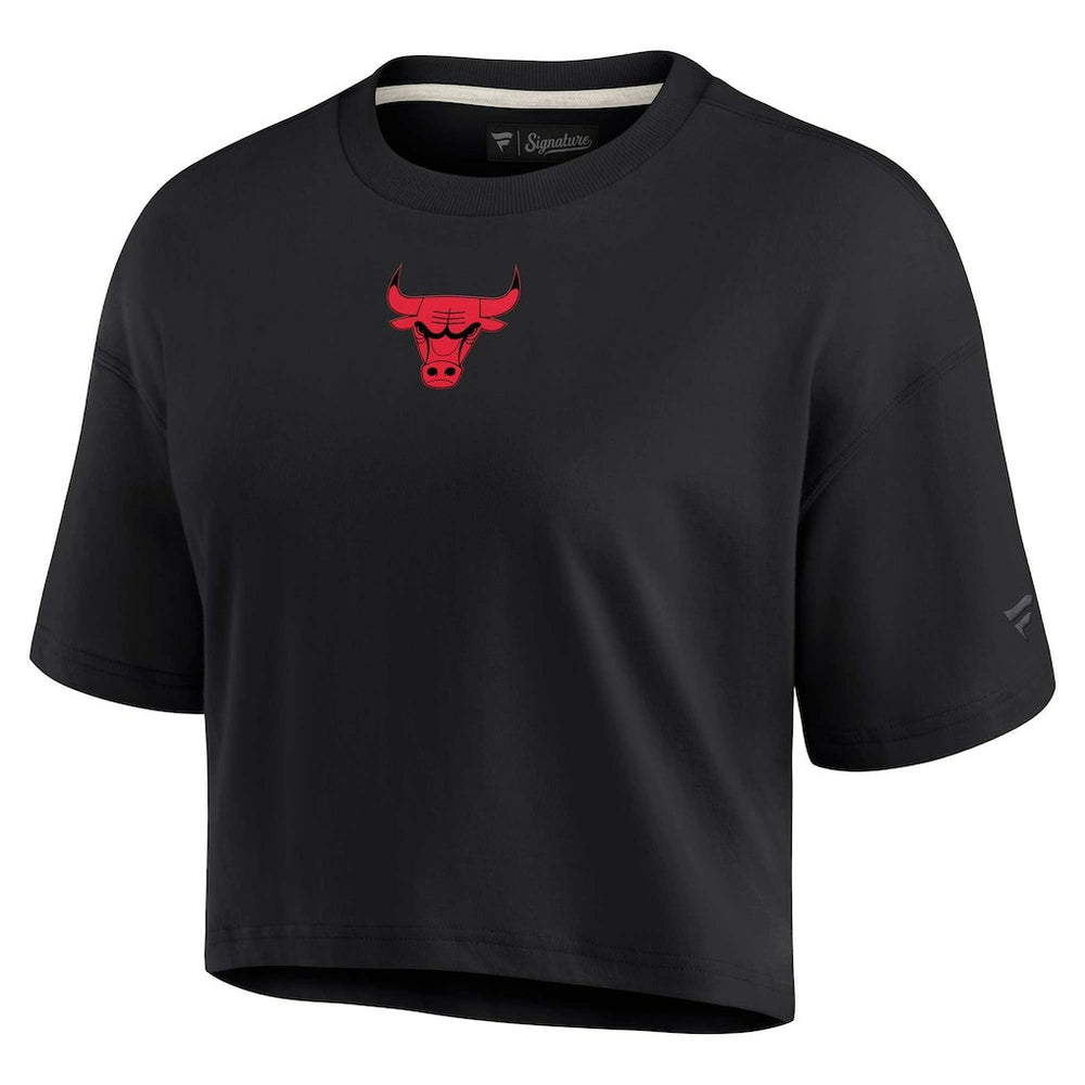 Chicago Bulls Women's Elements Super Soft Boxy Cropped T-Shirt sale On Sale