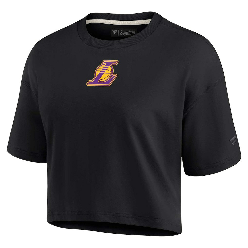 Los Angeles Lakers Women's Elements Super Soft Boxy Cropped T-Shirt Online