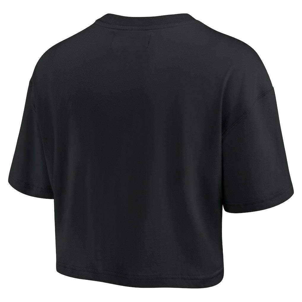Golden State Warriors Women's Elements Super Soft Boxy Cropped T-Shirt sale On Sale
