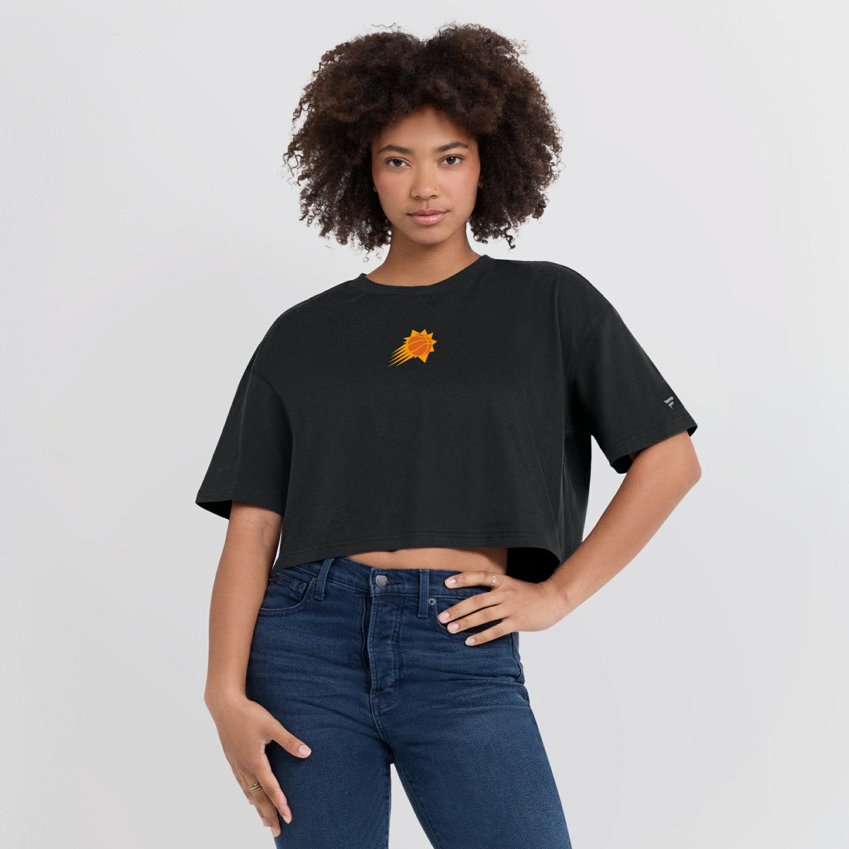 Phoenix Suns Women's Elements Super Soft Boxy Cropped T-Shirt New