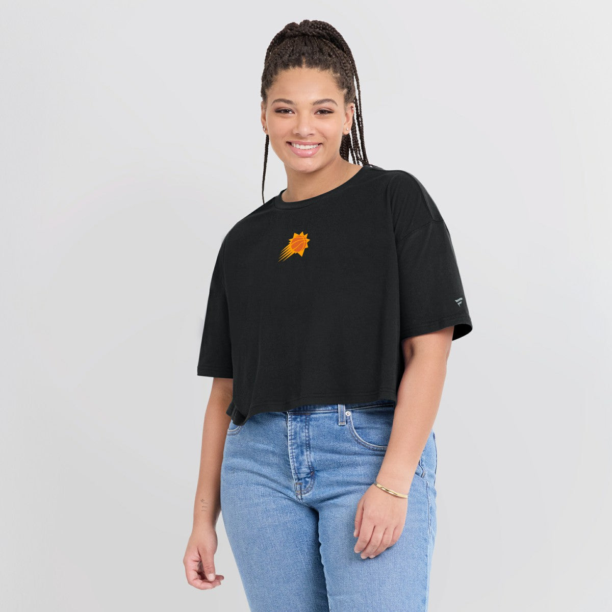 Phoenix Suns Women's Elements Super Soft Boxy Cropped T-Shirt New